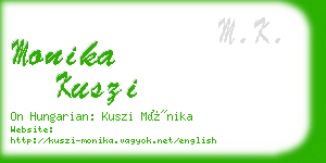 monika kuszi business card